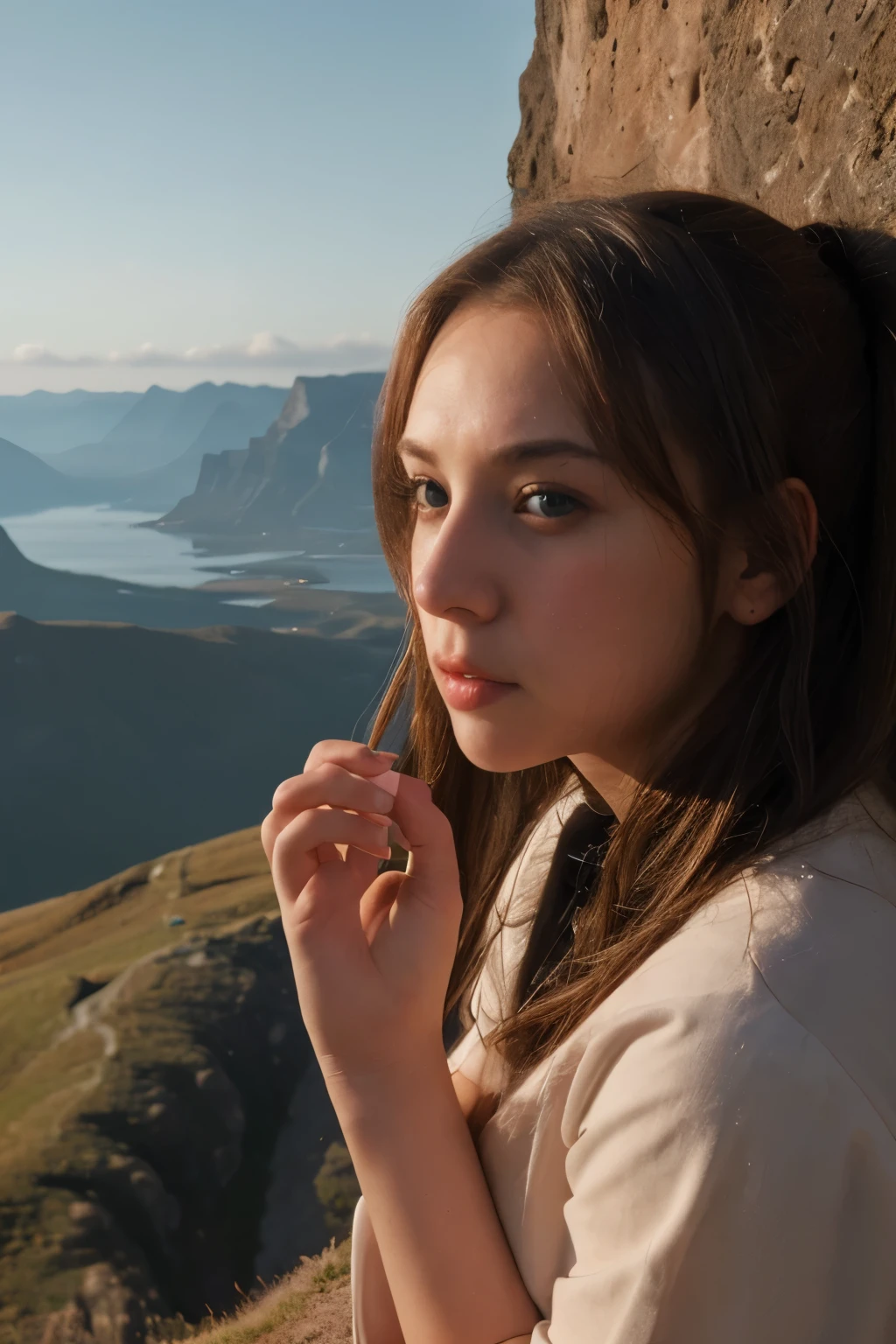 I want you to make me a portrait mode wallpaper with an anime landscape