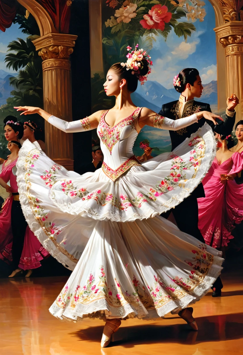 An Alpaca of dancer, (masterpiece, best quality, Professional, perfect composition, very aesthetic, absurdres, ultra-detailed, intricate details:1.3)