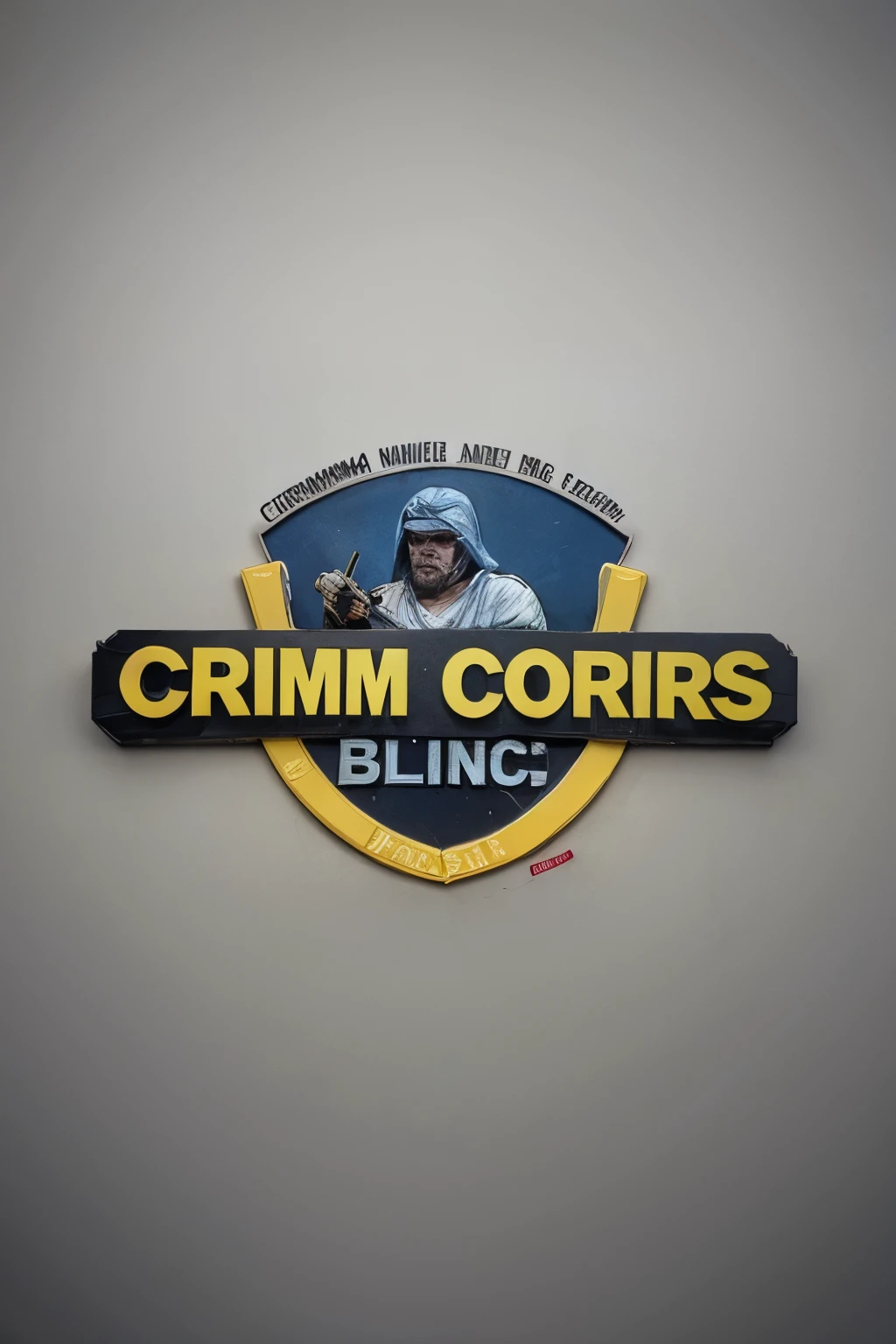 create logo of a criminal organization for GTA5 rp, com o nome Madrazzo com elementos rurais, logo com cores, branco com azul e amarelo