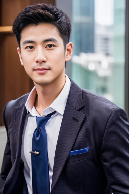 36-year-old fresh and handsome new employee、 (Super handsome guy in S-class suit)、 Japanese 36-year-old man、 merchant、 ultra luxury suit、 striped suit、 office、 Stand up in a suitSYoung handsome man、 Full body image、 (CG Unity 8K high-detail photos)、 (Very detailedSHandsome guy in class)、 (Photo real)、 ((Top quality))、 Ultra Detailed、 (masterpiece)、 Ultra-high quality、 High、 Viewer、 gentleman、 very beautiful hair、 bright photos、 As handsome as a model、 As handsome as an idol、 luxury watch,