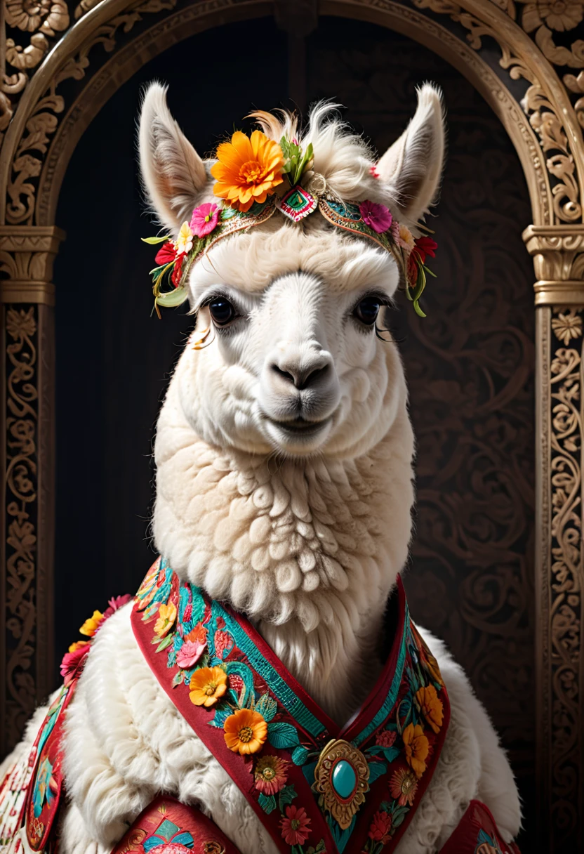 An Alpaca, Anthropomorphic animal, (masterpiece, best quality, Professional, perfect composition, very aesthetic, absurdres, ultra-detailed, intricate details:1.3)