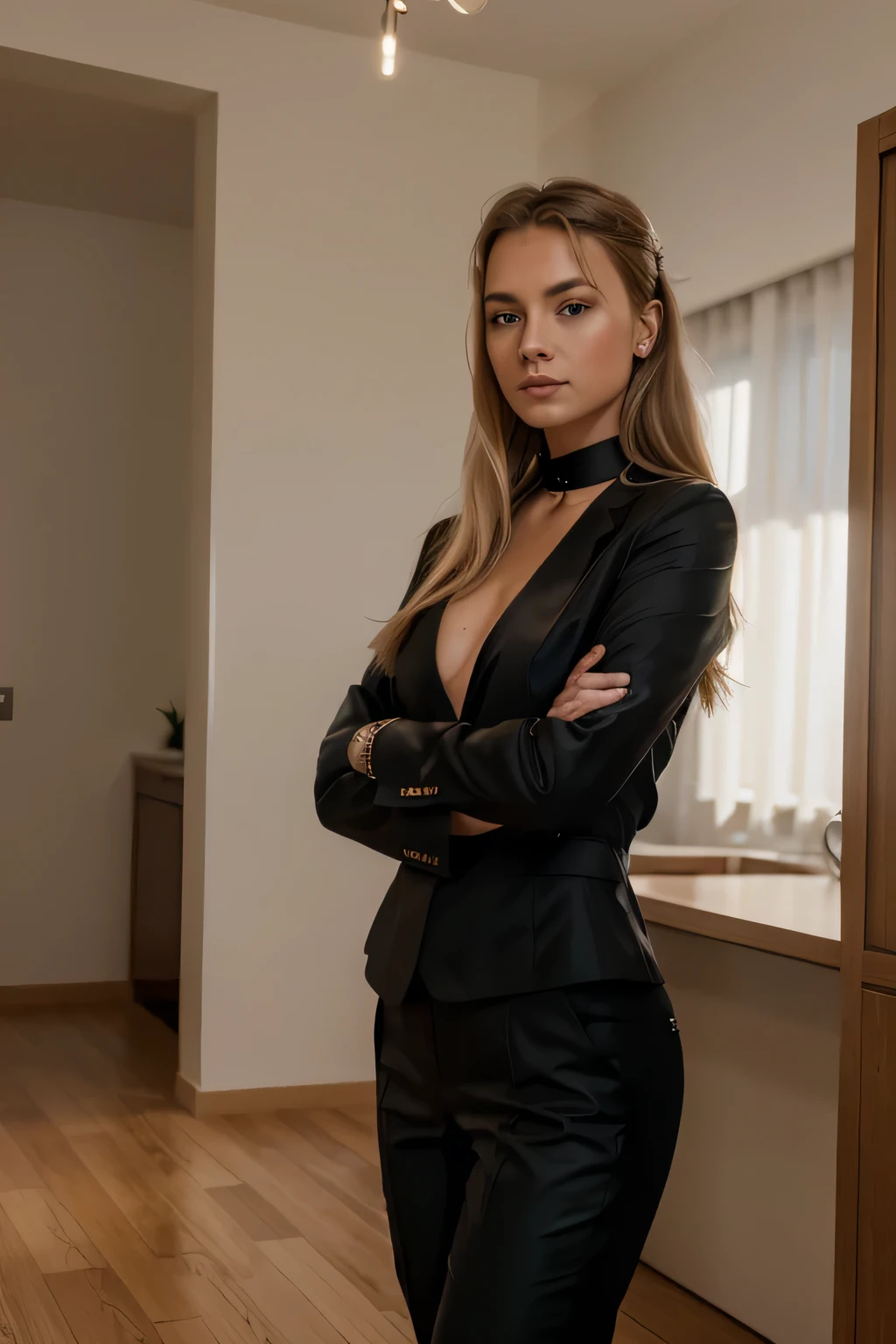 ((8k, sehr detailliert:1.5, RAW-Foto, Fotorealistisch, Full body:1.2)), award-winning photo, extremely beautiful faces, ((Gruppenfoto:1.2, Group of girls in luxury office, in formal office suits, hoher Absatz, Dekollete, Strumpfhose)), Innenzimmer mit Blick auf den Himmel, Glaswand, Wolkenkratzer und Sonnenlicht, dramatisch, Betrachter betrachten, ((attractive female body)), young girls, schimmernde Lippen, Teenage girl, kaukasisch, blondes Haar, braune Haare, lange Haare, welliges Haar, Pferdeschwanz:0.8, updo, Schmuck, earRinge, Halsband:1.3, Armband, Ringe, seductive, seidige Haut, froh
Info
