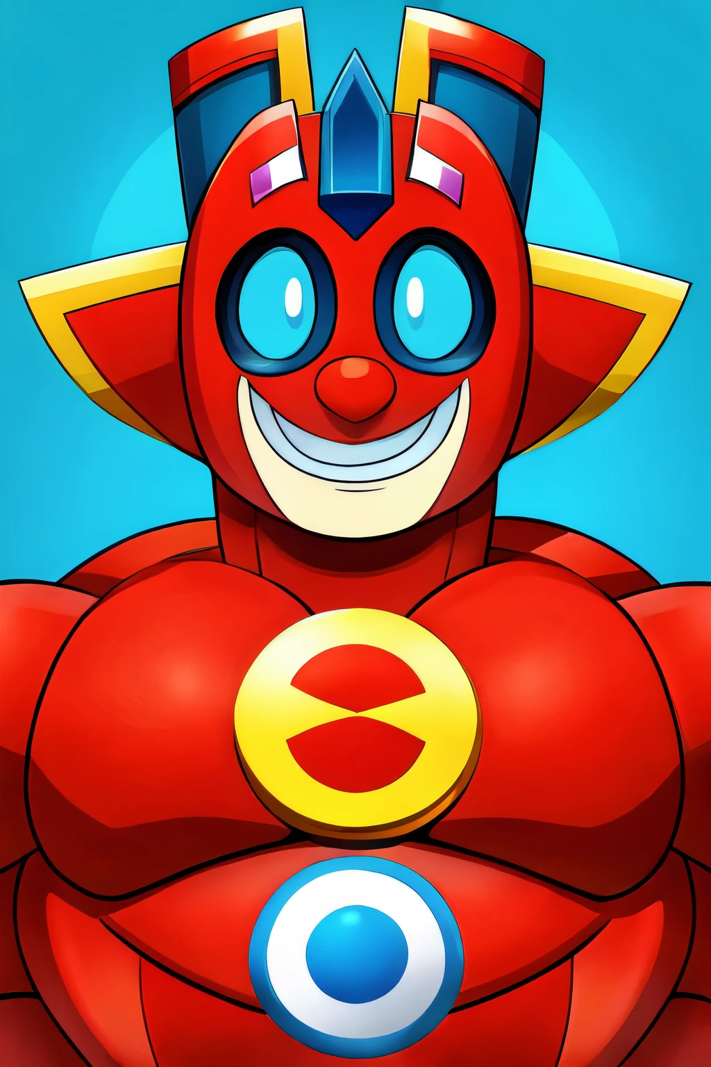 make a logo with a happy animated hero