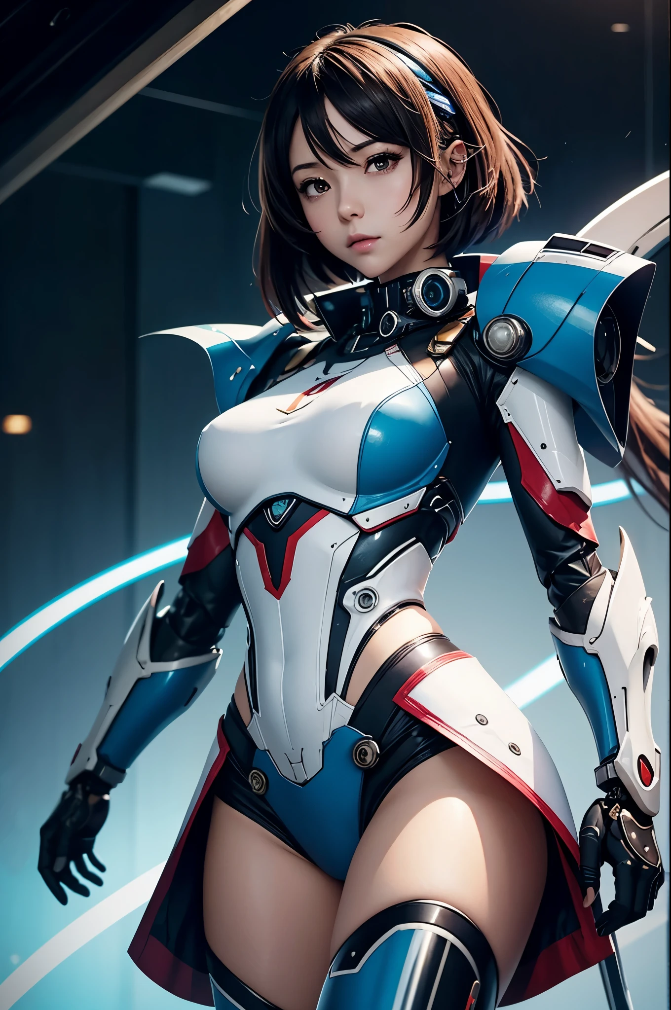 movie「Neon Genesis EVANGELION」Than,Blue Theme,Highest quality,masterpiece,Genuineistic,Professional,Vibrant colors,Ultra-fine painting,Portraiture,Anime Big Tits,Photogram,Numerical Art,Fantasy art,3D Graphics,movieのような_Lighting,strong_rim_Light,rim-light,Surroundings_Light,Tyndall effect,moodyLighting,Huge_file size,Genuine,Female Pervert,mecha musume,cyborg,tights combat suit,Power Armor,Cutting clothes,Japanese_armor,One side up,Shooter,Remaining,rubble_Remains,(Highly detailed CG Unity 8k wallpaper),(((masterpiece))),(((Highest quality))),((Super detailed)),(Best illustrations),((Very delicate and beautiful)),Dynamic Angle,Wind,Classic,spring,(Detailed light),(sunlight),Beautiful and delicate water,(Painting),(sketch),(full bloom),(Shine),