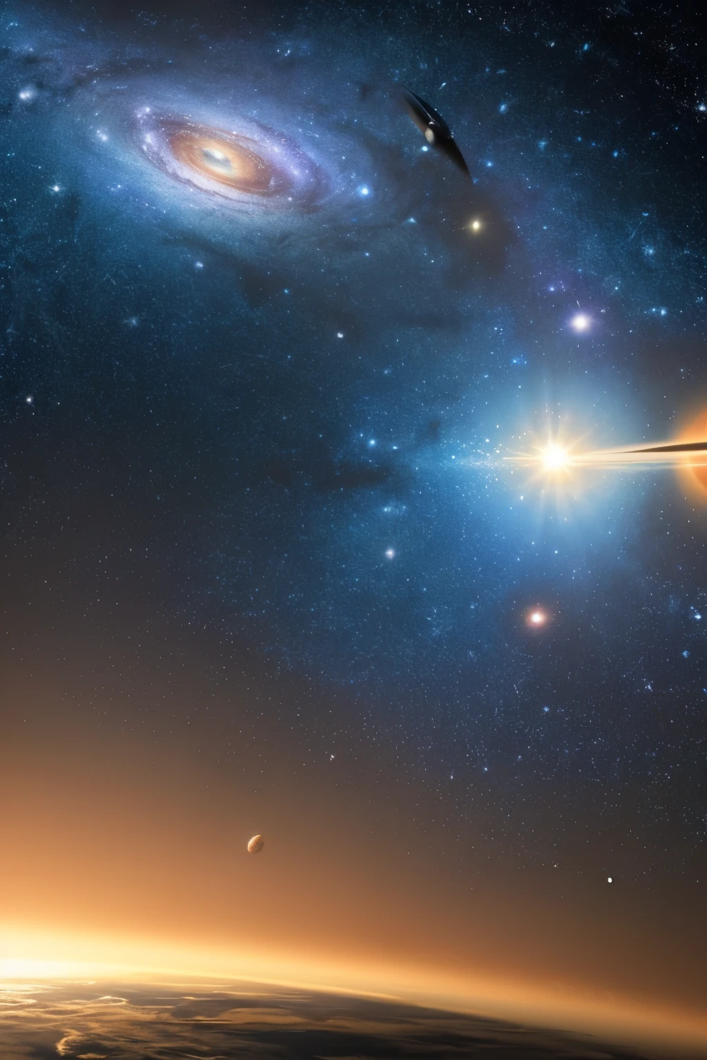 A close-up of a galaxy with planets and stars, looking out into space, cosmic space, space sky, realistic space, beautiful space, space photo, outer space, space, in space, in deep space, floating in deep space, cosmic images, of space travel, in a starry space, galaxy space, backround space, planets and galaxies.