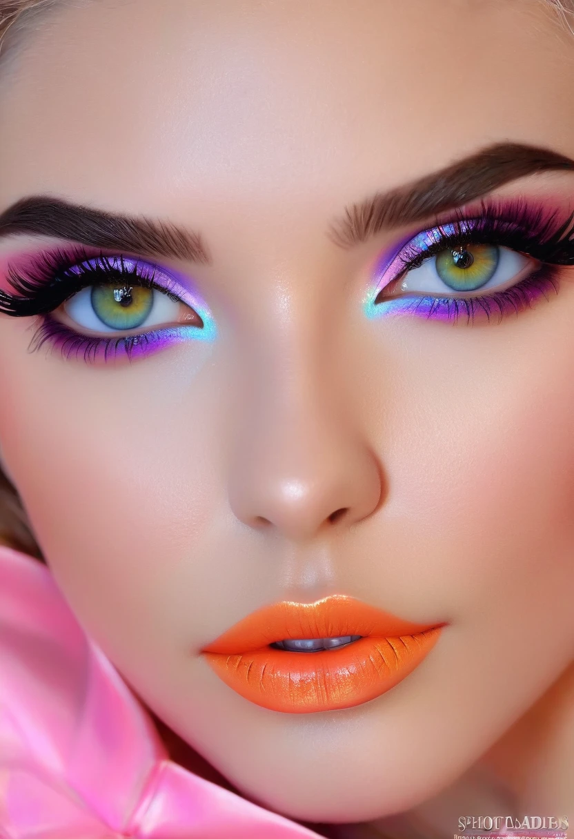 (best quality,ultra-detailed,photorealistic:1.37), vivid colors, beautiful detailed eyes, beautiful detailed lips, long eyelashes, charming smile, flawless skin, trendy hairstyle, Nail polish with bright colors, daintily contoured cheeks , rainbow eyeshadow, striking cat-eye eyeliner, intense satin finish lipstick, sexy expressions, , sleek-and-sexy outfit, high heels, exquisite details in every outfit, prominent presence in Hollywood, stylish accessories, tight corset like clothing with long side splits, exposed hard detailed nipples, teenager, at a Hollywood event , small pert exposed breasts, gymnast body,
