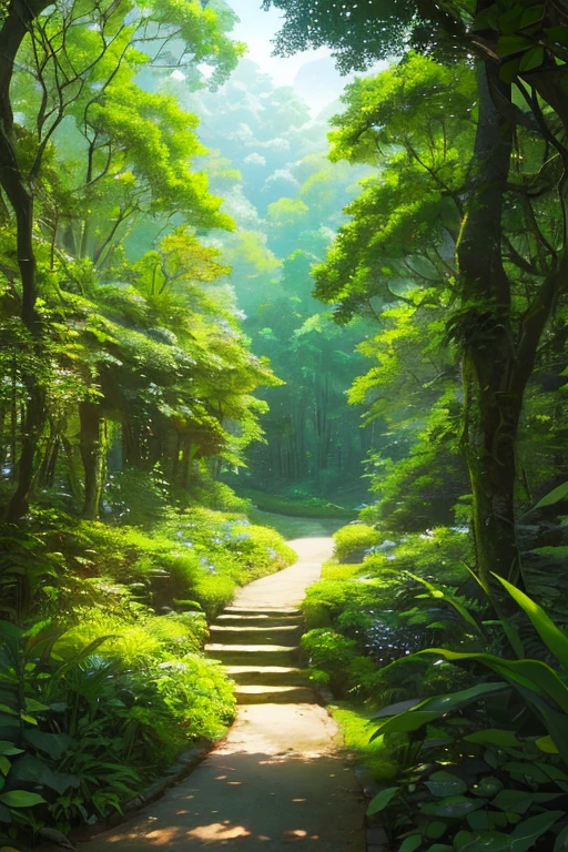 (Masterpiece, top quality, best quality, eco-friendly: 1.2), (A scenic view), A vast expanse of lush greenery, Extremely detailed, Vibrant colors, Officially protected forest, A symphony of nature, Ultra-realistic and textured, An intricate tapestry of life, Sunlight filtering through the canopy, Chiaroscuro lighting, Layered vegetation, Tranquil and serene, Regenerative and thriving, Detailed flora and fauna, A picturesque haven, Super high resolution, Captivating and inspiring, Environmentally conscious, A revitalizing escape, A breathtaking re