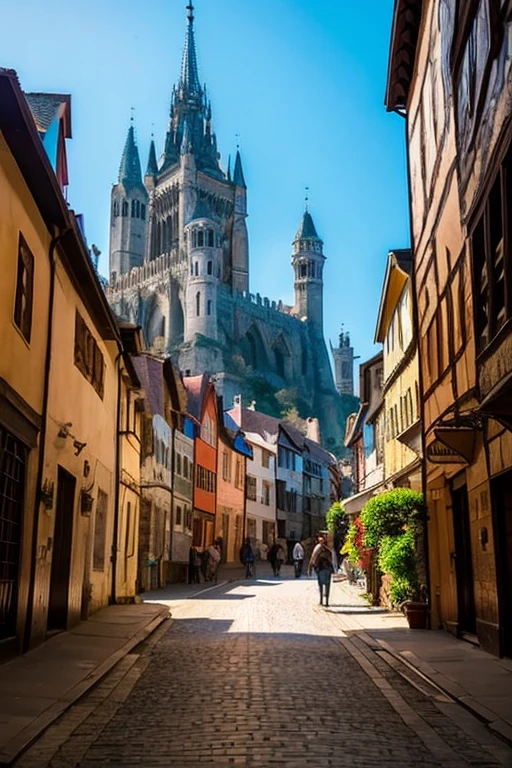 city, medieval Europe, fantasy