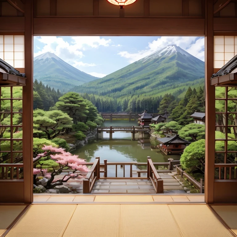 Japanese land scenery
