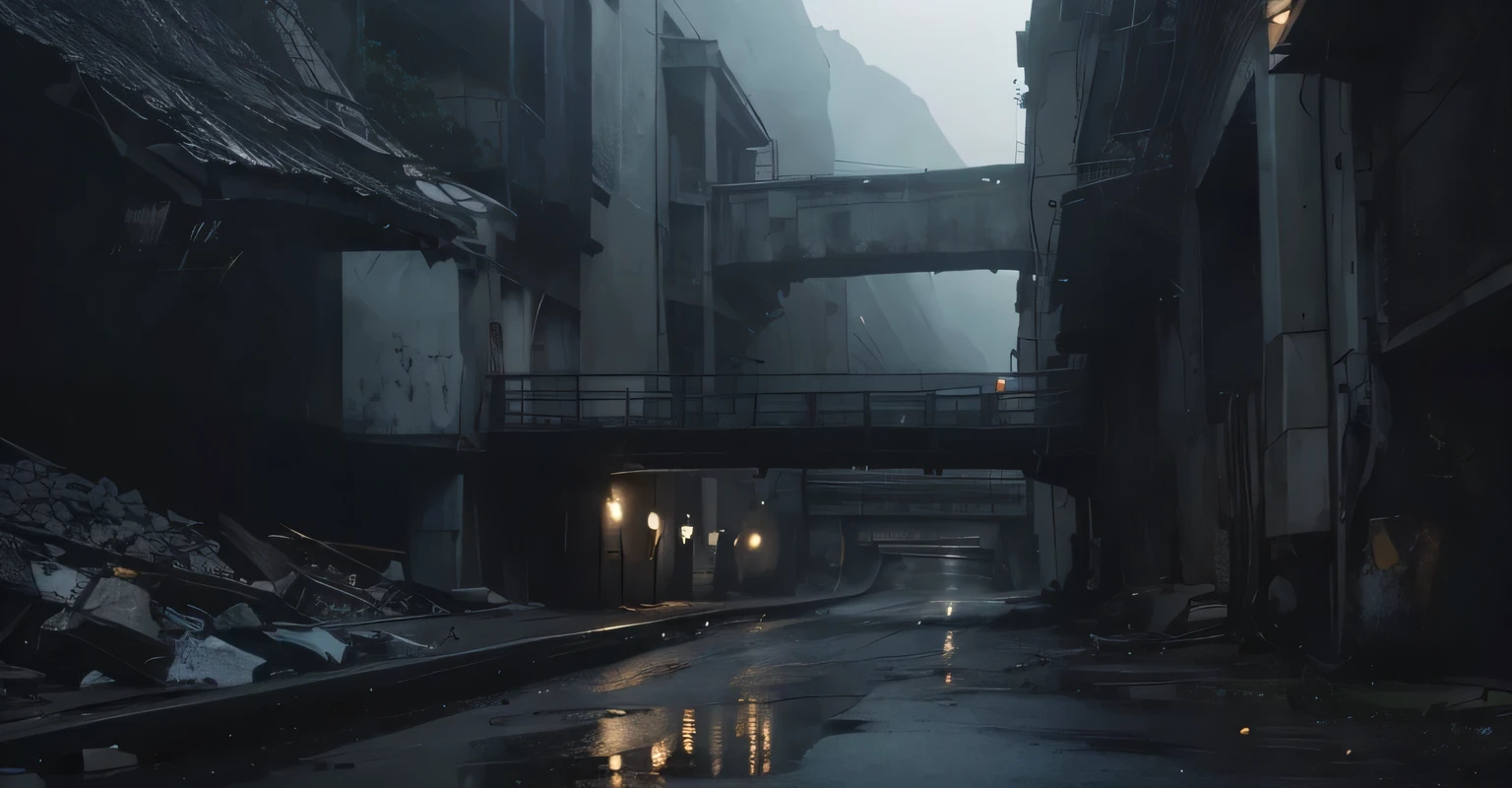 Create an image based on this environment with the same ambiance and mood