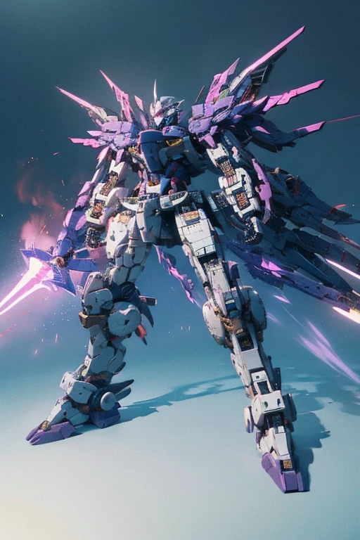 Purple metallic body,A robot named Genbu,Tank-oriented defense,Although it is heavy, it is capable of high-power beam attacks.