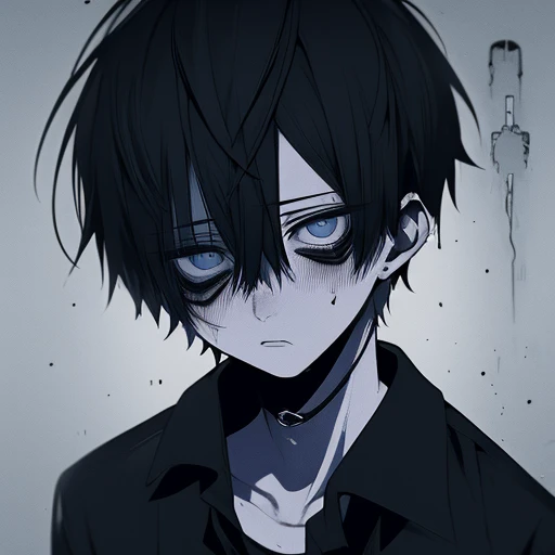 (An old man),(anime),(dark circle eyes),(lack of sleep),(dirty),(disgusted),(weird),(crazy),(depressed),(HAPPY PILLS),(SPIRAL eyes),(deep TRANCE),(addict),(VERY VERY short hair),(black),(white shirt),(dilating pupils),(dull),(miserable),(negative),(lost mind),(chill),(relax),(horror),(blushing),(small eyes),(black eyes),(creepy),(wounds),(cuts),(bruises),(male),(old),(dynamic),(best anatomy),(emotionless),(masochism).