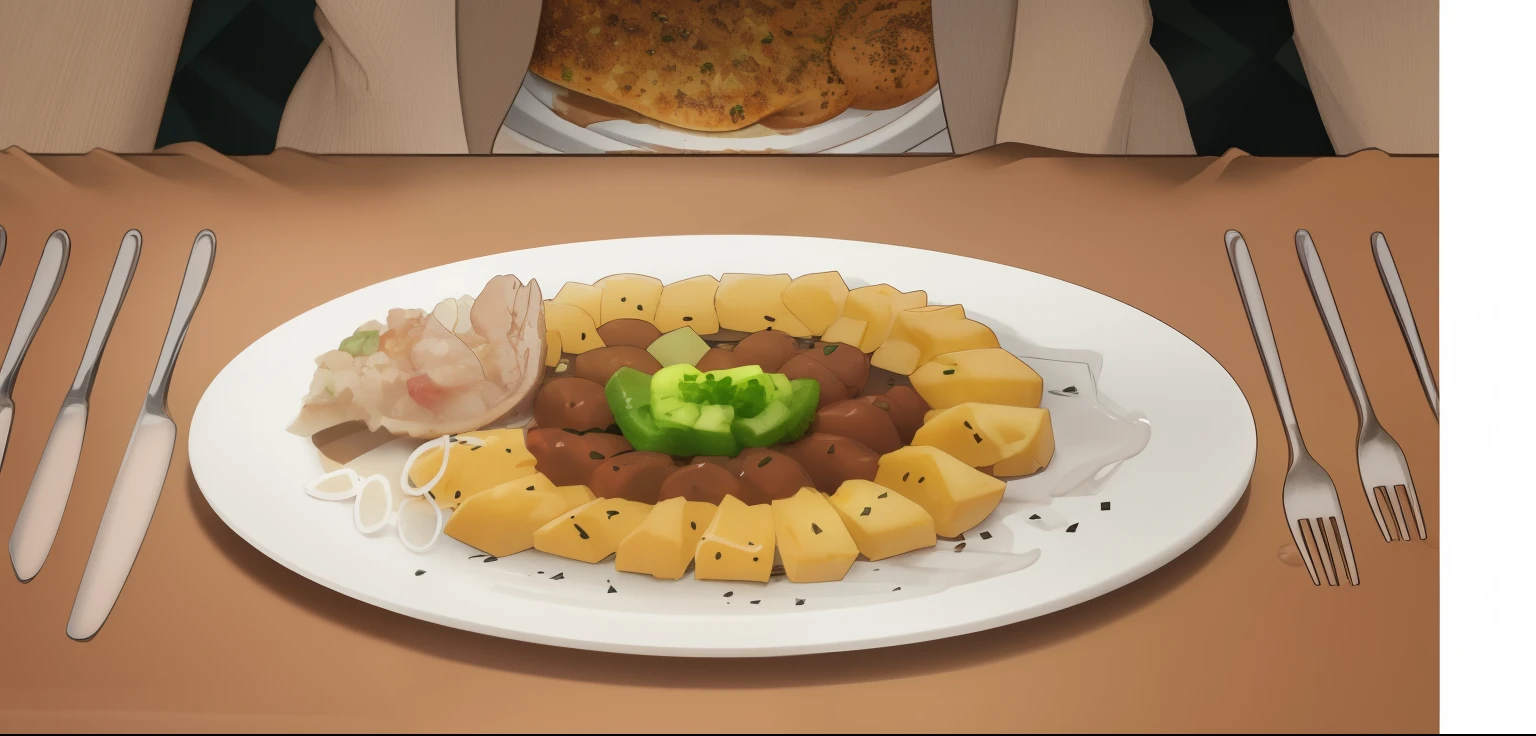 Imagen de un plato de comida delicioso.