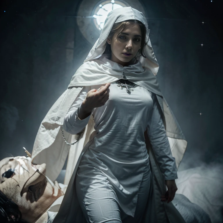 A Ghost, the Priestess of the Silver Star