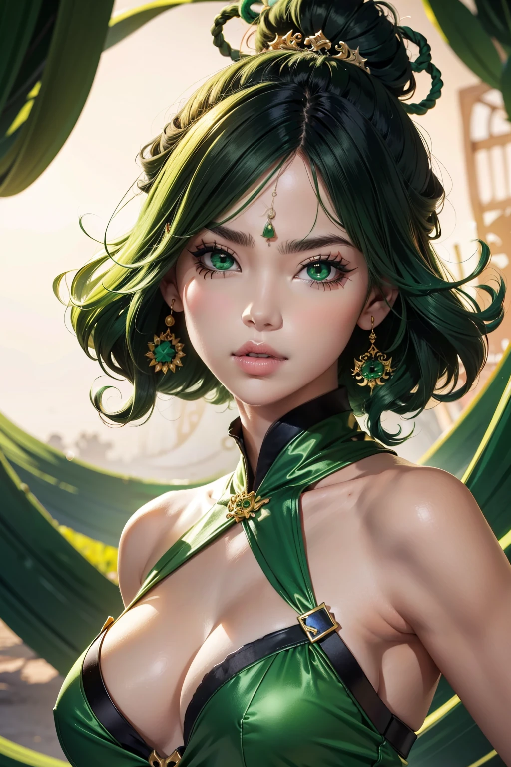 (mejor calidad:1.4),(Obra maestra:1.4),(8k resolution:1.2),(extremadamente detallado),mujer con cabello verde,(inspirado en artgerm:1.2),(diosa pulpo:1.3),retrato de primer plano,(Tatsumaki con pelo rizado verde.:1.2),Fondo de pantalla animado HD,
(ganador del concurso pixiv:1.1),(Crazy art style:1.2),retrato de primer plano,calavera de diosa,(Senna de League of Legends:1.1),(Tatsumaki con pelo rizado verde.:1.2),Card game illustration,cepillo grueso,Fondo de pantalla animado HD,(Akali de Liga de Leyendas:1.1),8k resolution,