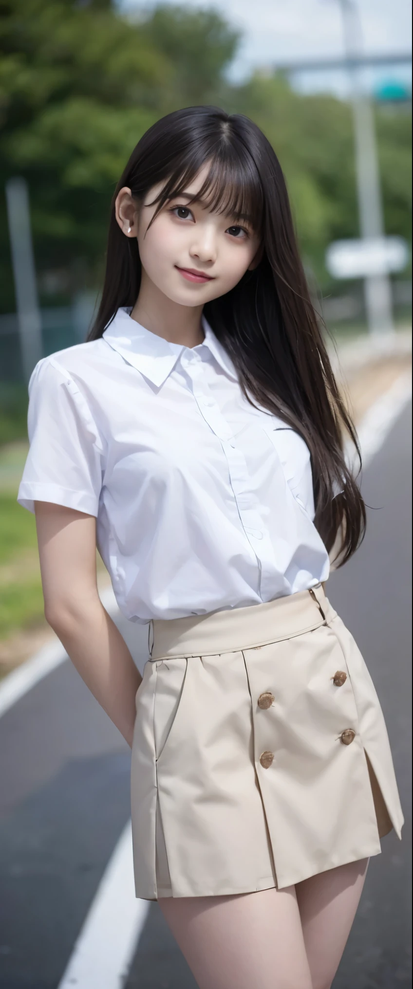 (masterpiece, highest quality:1.2), 8k, 12才のFull nudityの女の子, 85mm,Official AR RAW Photos, スーパースリムなスレンダーbeautiful girl, skirt、上Half BodyHalf BodyFull nudity、Short sleeveの白シャツをたくし上げた、Showing breasts、Beautiful medium breasts、show me your ears、Naked girls photoshoot、Full nudity, Cute face, close, Half Body, It was a race, Gardenia, beautiful girl, , Thighs, Short sleeve, Station platform、 Looking at the audience, No makeup, (Big smile), Film Grain, chromatic aberration, Sharp focus, Face Light, Bright lighting, 10 generations, Detailed face, Background Blur, (dark red tie:1.1)、((((((12 year old girl with her shirt tucked up))))))、((((((12才のFull nudity女子高生)))))、Tight waist、Embarrassing pose、Shy and nervous girl、 Sad face