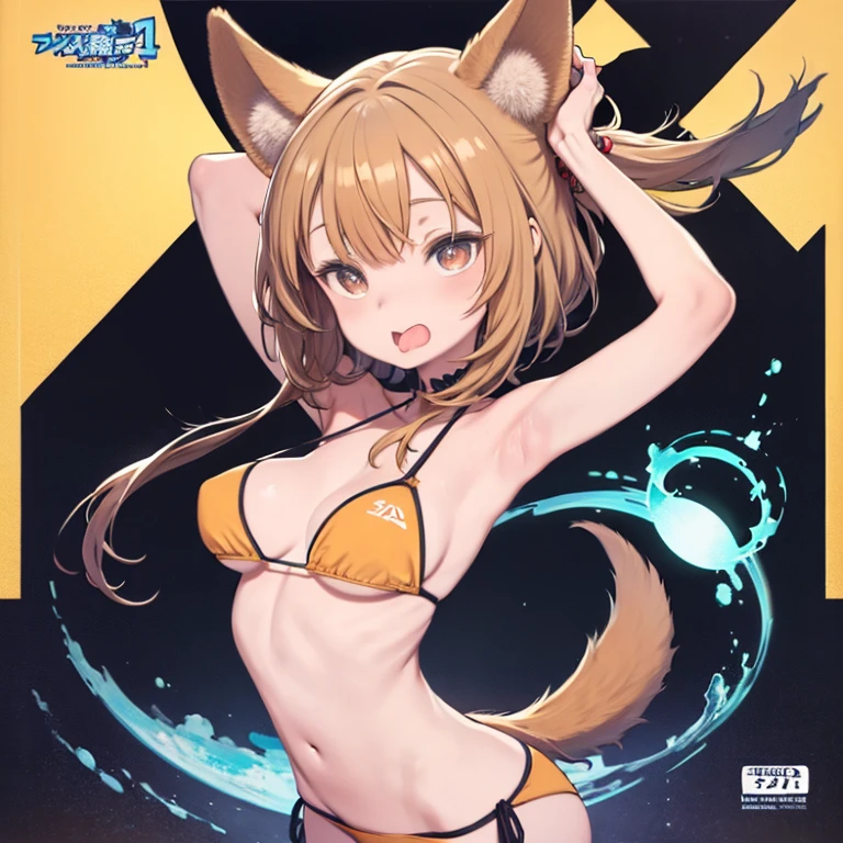 3boys, squirrel, furry, bodyfur, tail, collar, bra, bottomless, gloves, boots, chibi, sparkling eyes, penis, testicles, idol, dancing, singing, handjob, hair bow, happy, full body, water, wetting