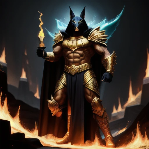 God Hades combined with Anubis
