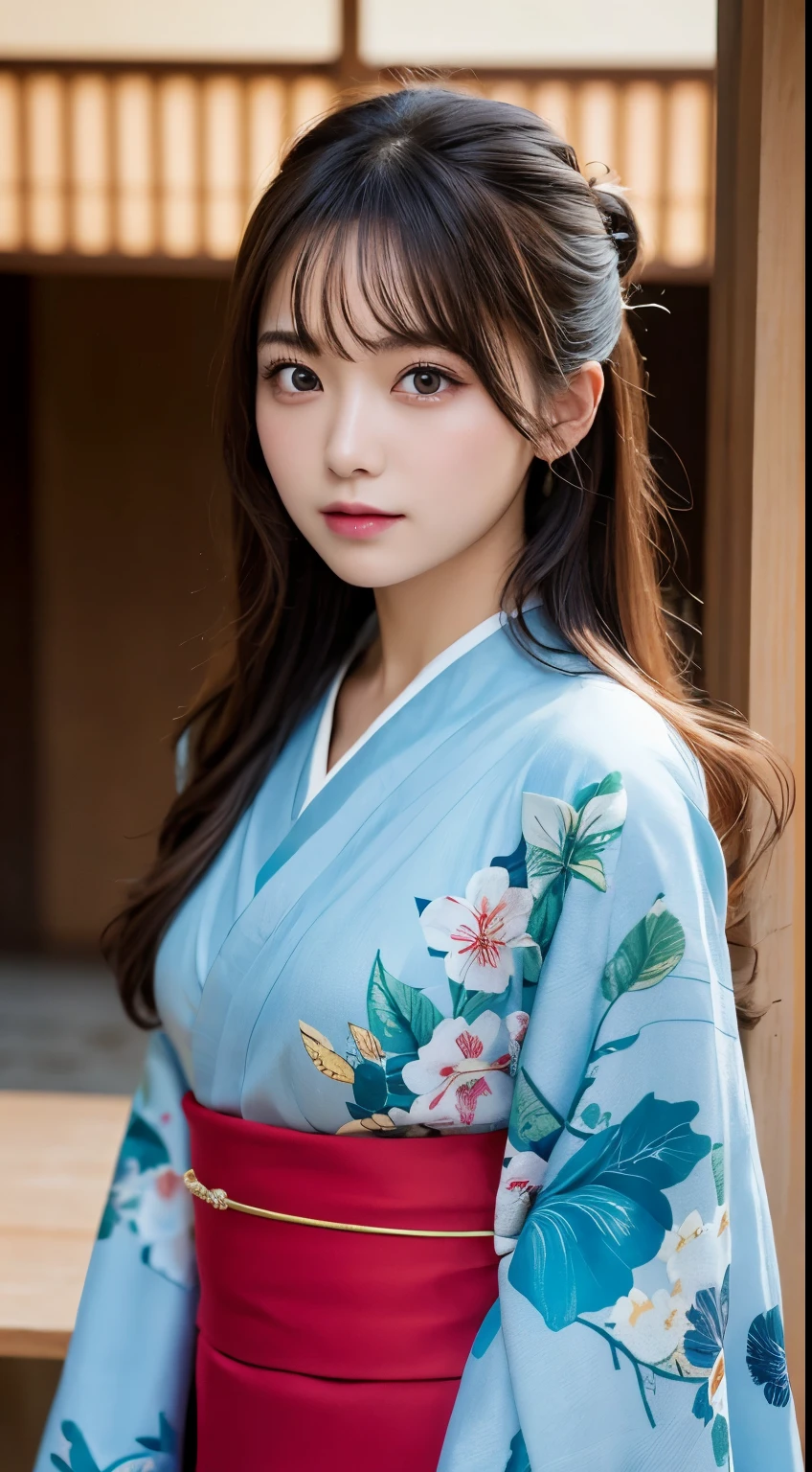 Tabletop, highest quality, figure, Super detailed, finely, High resolution, 8K Wallpaper, 完璧なダイナミックな構figure, Detailed and beautiful eyes, kimono