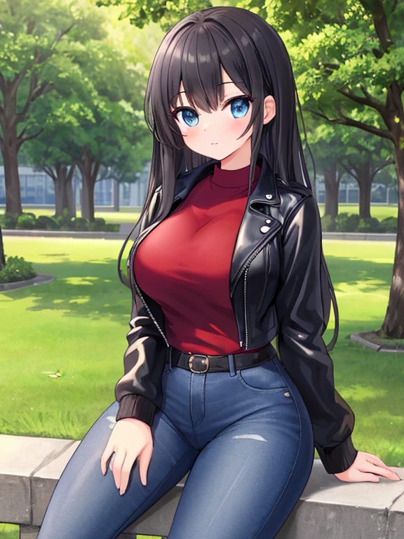 jeans, sitting, crotch