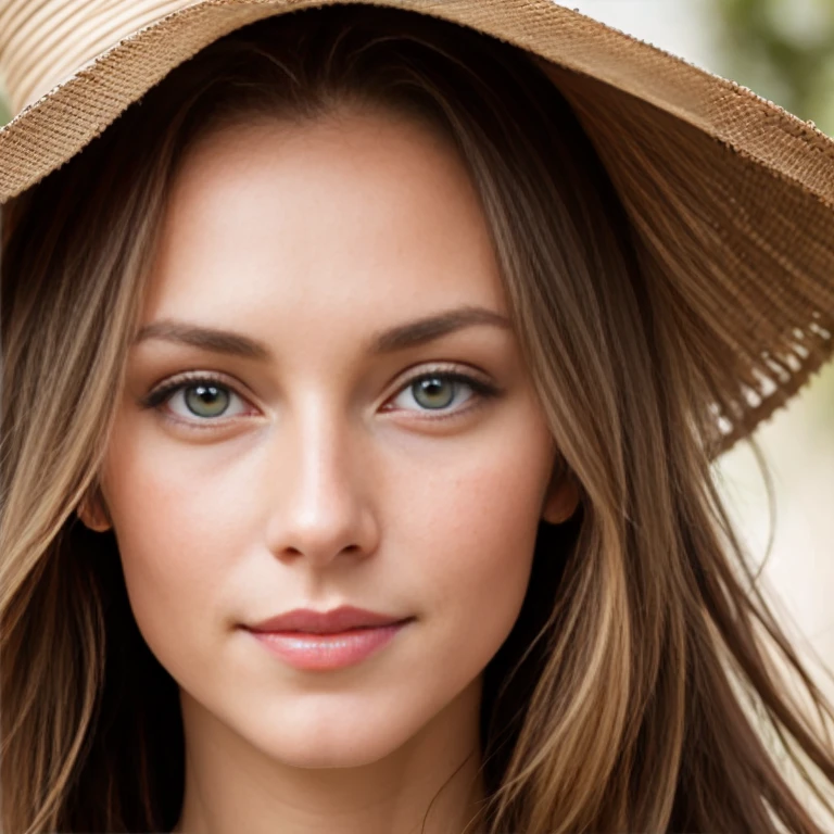 beautiful dutch woman focus on face.
