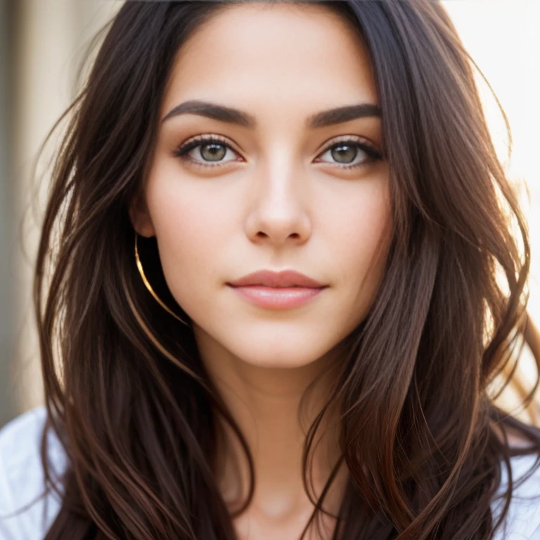 beautiful jew woman focus on face.