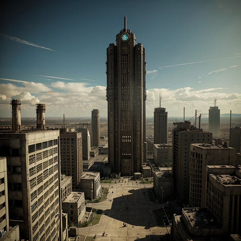 megaton city, de fallout 3, mezcla con steampunk