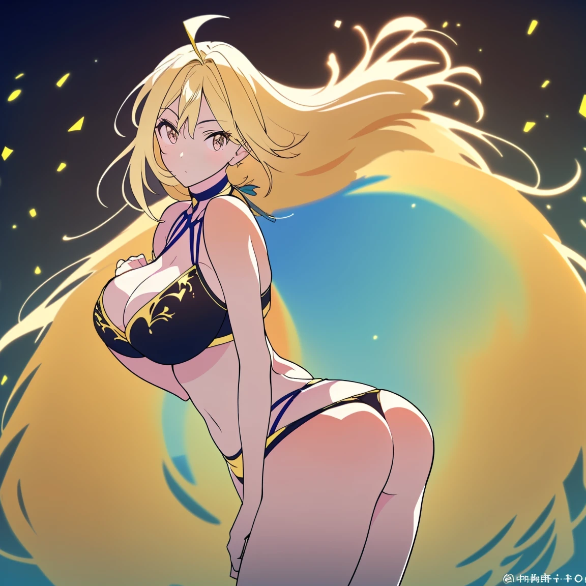 Anime kawaii woman Sexy Perfect sensual body large breast Nice Butt,(Rosto lateral de beleza,Cabelos longos e coloridos,fechando os olhos,obra de arte Narcissus),with rainbow colored background, (illustration:1.2,arte em papel:1.2, emaranhado, a 3D render),(melhor qualidade, alto detalhe, obra de arte, cinematic lighting, 4K, Claro-escuro)