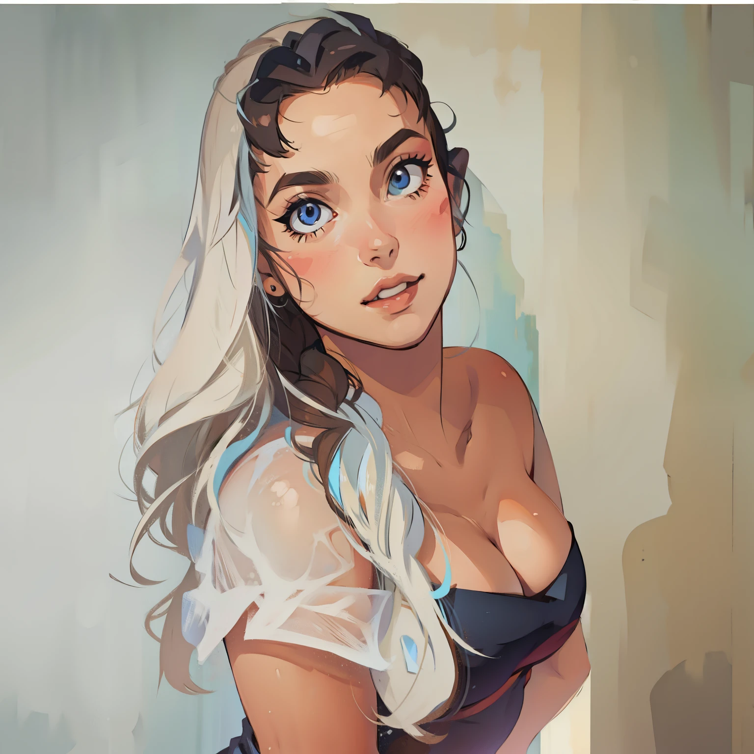 Vector illustration, mulher.