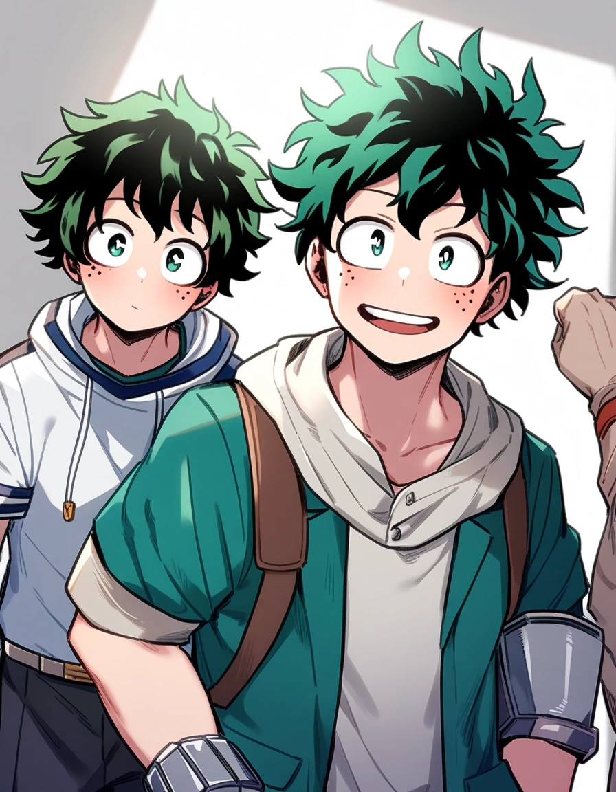 1 , foco masculino, Midoriya Izuku, boku no hero academia, ferida, eletricidade,, obra de arte, melhor qualidade, very aesthetic, absurdos