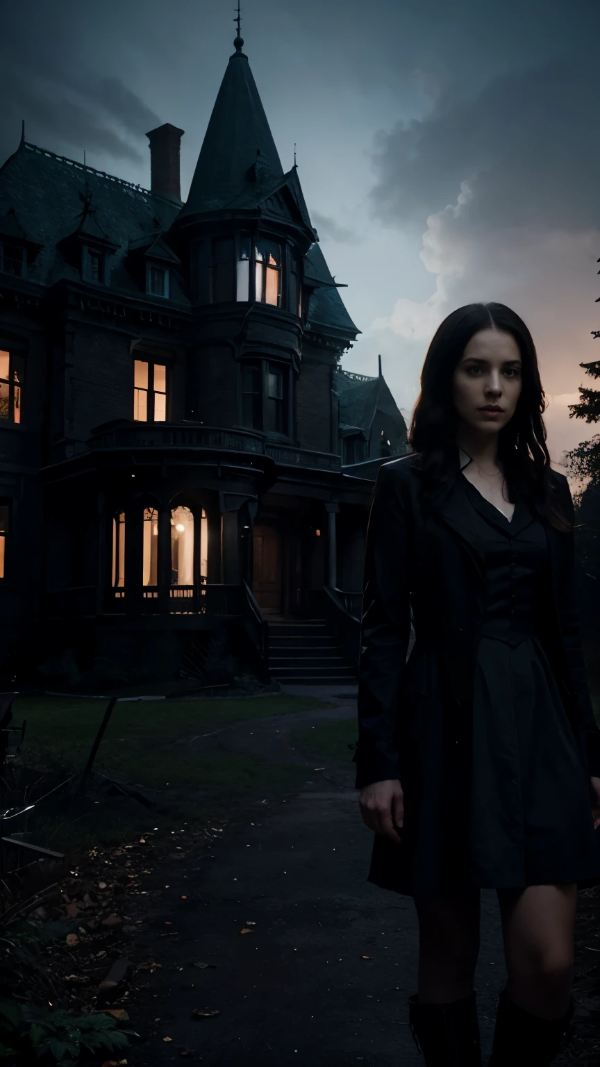 Creat a book novel cover Title:
"The Shadows of Ravenswood Manor"
Genre:
Mystery, Horror
Introduction:
Ravenswood Manor, an imposing and long-abandoned mansion, casts a chilling shadow over the small town of Blackwood. When Jane Montgomery inherits the manor from a distant relative, she sees it as an opportunity for a fresh start. But as Jane and a group of curious locals venture inside, they soon discover that Ravenswood Manor holds dark secrets that refuse to stay buried