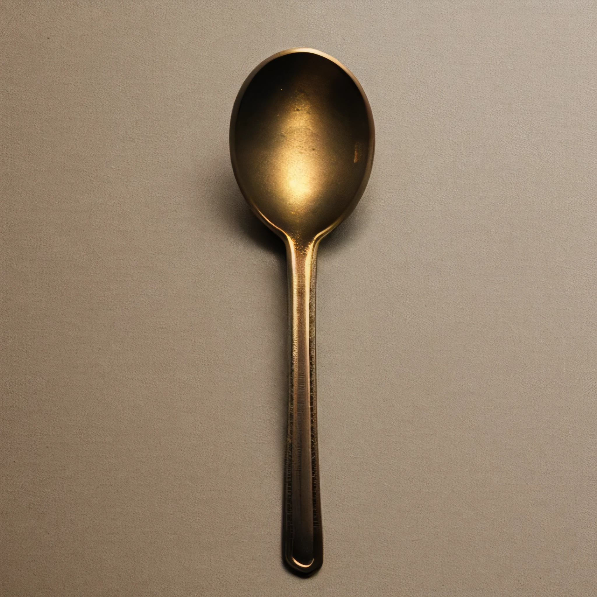 a bronze spoon