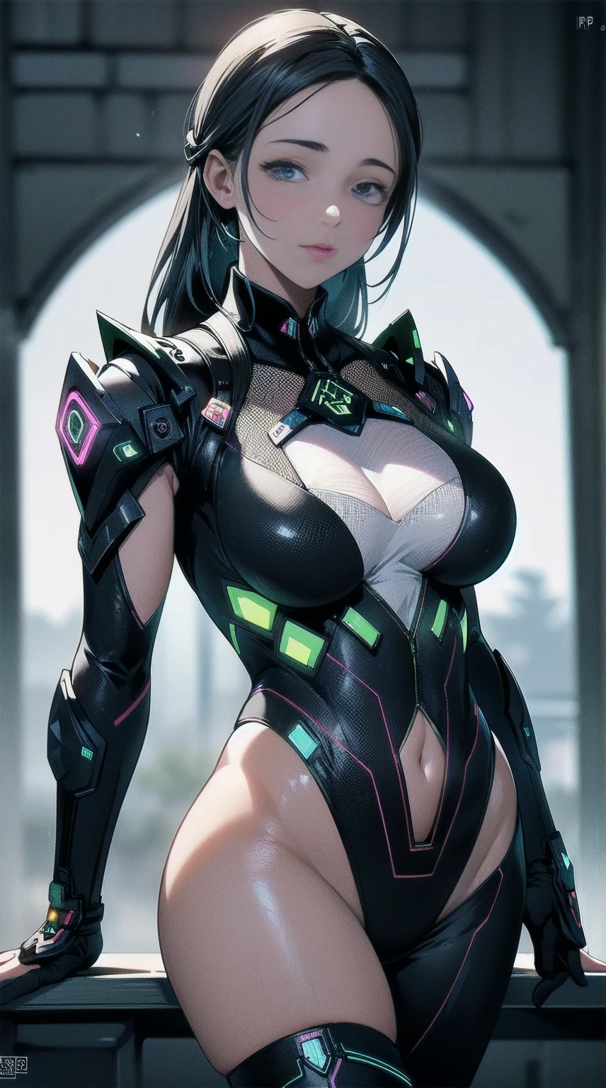 ((melhor qualidade)), ((obra de arte)), (detalhado:1.4), 3D, uma imagem de uma linda mulher cyberpunk,HDR (High-range dynamics),Rastreamento de raio,NVIDIA RTX,Super-resolution,Irreal 5,underground dispersal,PBR Texturing,Post-processing,Anisotropic filtering,Profundidade de campo,maximum clarity and sharpness,Texturas multicamadas,Albedo e mapas especulares,surface shading,Accurate simulation of light-material interaction,perfect proportions,octane rendering,two tone lighting,Grande abertura,ISO baixo,white balance,rule of thirds,8K CRU,