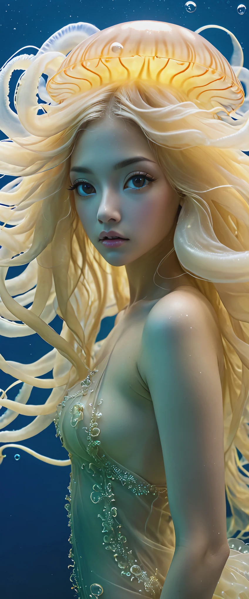 Blonde gorgon jellyfish