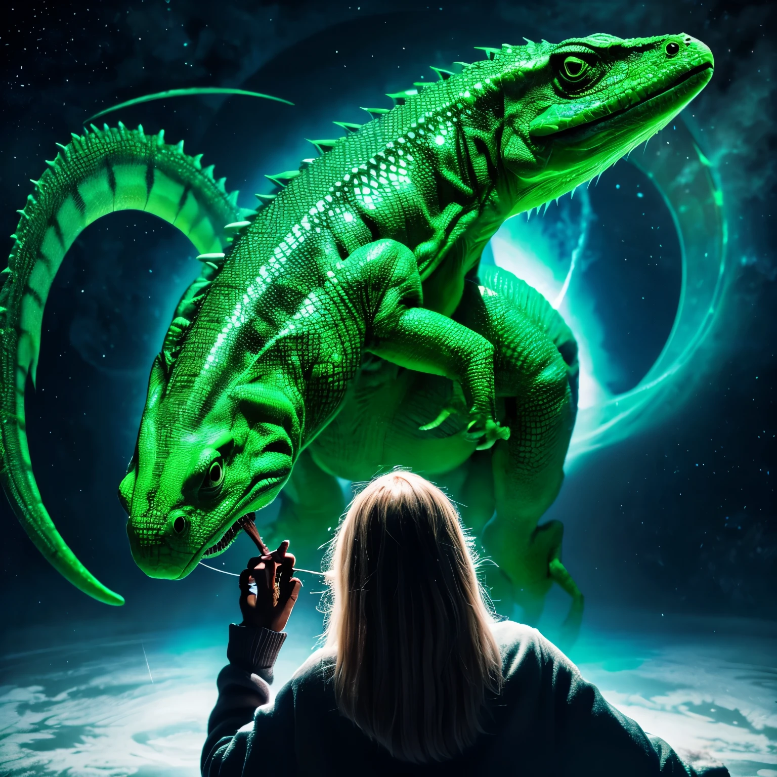 Images of reptilians in the form of humans controlling the world