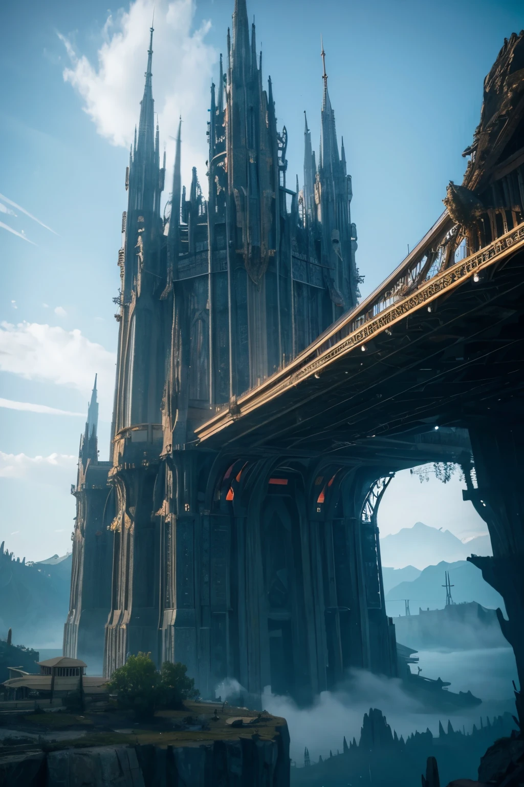 Giant structure tower fantasy sci-fi top quality universe