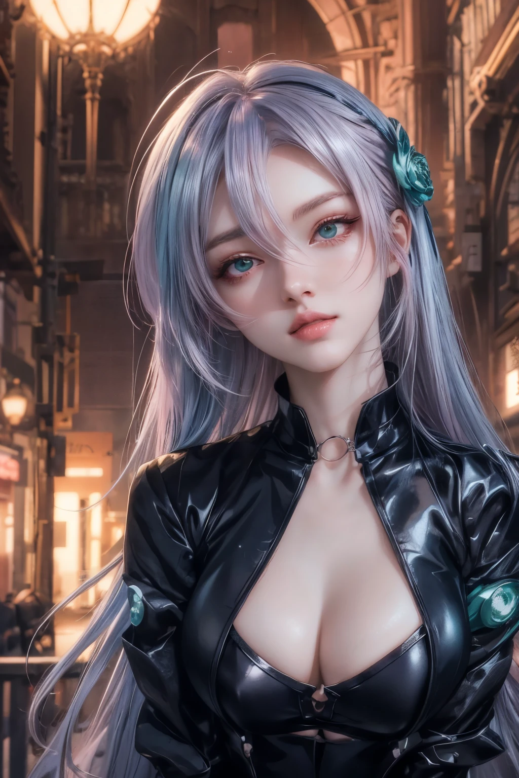 anime girl with pink hair and green eyes posing for a picture, beautiful anime portrait, detailed digital anime art, detailed portrait of anime girl, cute anime girl portrait, beautiful anime girl, cute anime girl portraits, anime visual of a cute girl, anime girl portrait, guweiz, portrait anime girl, digital anime art, anime girl with long hair