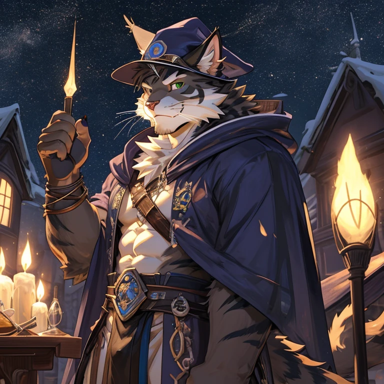 wizard, cat wizard, wizard hat, wizard cloak, green magic, green light remix, green power, green lights focus, green shading, green flame, cat with wand, wizard wand, cat with potion, potion belt, cat maine coon, cat breed, cat breed maine coon, male character, male kitty, male face, big strong cat wizard, full anthro body, anthro male, anthro caracter, anthro body, muscles, natural muscular body, anthro body focus, furry, male focus, full body focus, flex muscles focus
