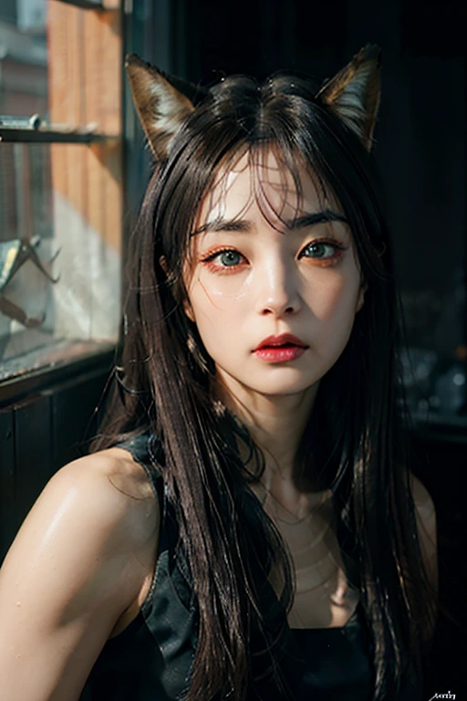 Rough Craft'S Worldから来た女性のエイリアン, highly detailed artistic photography, midnight aura, Night Sky, Detailed gorgeous face, dream-like, Shine, Backlit, Glamour, Sparkling, (very detailed face and eyes:1.2), (High resolutionの光る赤い目:1.4), Perfect Anatomy, (A beautiful, toned body:1.5), (Moisturized Skin:1.2), No makeup, (fox:1.4),(Thick eyebrows:1.2), Long canines. Smooth, extRa High resolution, 8K, Unreal Engine 5, Soft Focus, Art by Alberto Seveso, The buds of art, Barbaric, SF, Complex芸術作品の傑作, evil, Matte Movie Poster with Image, Golden Ratio, Trending on CGsociety, Complex, wonderful, ArtStation Trends, author: The buds of art, H. R. Giger and Beksinski, very detailed, Rough Craft'S World, Cthulhu, vibration, Draw a movie character, Ultra high quality model, Cinematic Quality, Detail up, (Complex details:1.2), High resolution, High resolution, draw faithfully, (Thick eyebrows:1.2), (Big scarlet eyes:1.3),Dry texture,