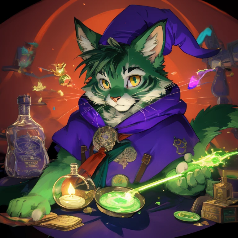 cute kitty, cat, wizard, cat wizard, wizard cap, wizard hat, wizard cloak, cat with wand, wizard wand, cat with potion, potion belt, cat icon, cat maine coon, cat breed, cat breed maine coon, small kitty, cute, wizard, cat wizard, wizard hat, wizard cloak, green magic, green light remix, green power, green lights focus, green shading, green flame, cat with wand, wizard wand, cat with potion, potion belt, cat maine coon, cat breed, cat breed maine coon, male character, male kitty, male face, green colors focus, green palete colors, green light focus,