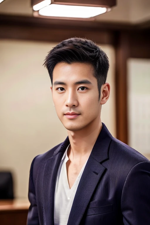 36-year-old fresh and handsome new employee、 (Super handsome guy in S-class suit)、 Japanese 36-year-old man、 merchant、 ultra luxury suit、 striped suit、 office、 Stand up in a suitSYoung handsome man、 Full body image、 (CG Unity 8K high-detail photos)、 (Very detailedSHandsome guy in class)、 (Photo real)、 ((Top quality))、 Ultra Detailed、 (masterpiece)、 Ultra-high quality、 High、 Viewer、 gentleman、 very beautiful hair、 bright photos、 As handsome as a model、 As handsome as an idol、 luxury watch,