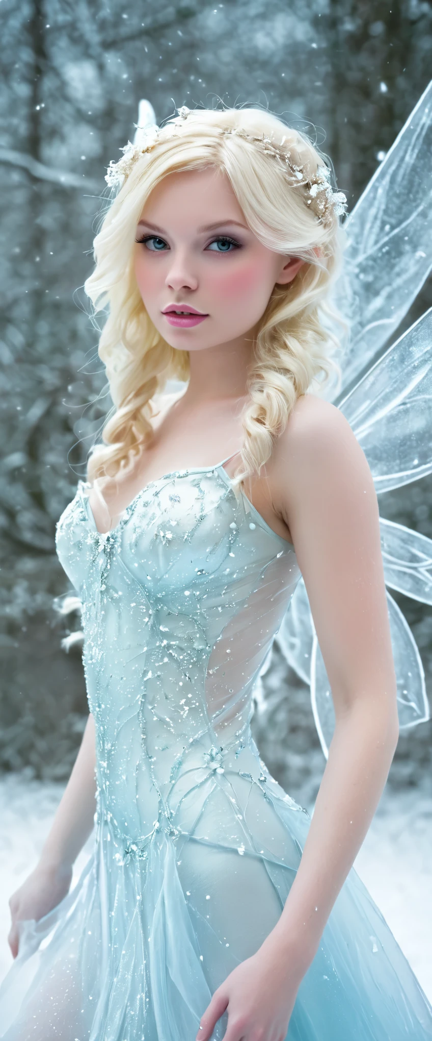 Blonde ice fairy