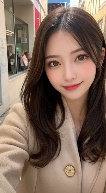 Tabletop, highest quality, shape, Very detailed, finely, High resolution, 8k wallpaper, 完璧なダイナミックな構shape, Beautiful and detailed, Straight hair, Small breasts, Natural color lip, Random sexy poses,smile,20-year-old girl、Midnight、美しくDetailed face、Perfect and beautiful face,Big eyes、RAW Photos、Expressing feminine poses with the whole body、Beautiful and detailed、Small face、Beautiful Duplex、Slim face and figure,Luxury brand mink coat(internal:Winter clothes)、Beautiful golden ratio face,Twin ponytail,Bright expression,Shooting with a focus on beautiful legs、Actual photo、 (Get closer to the face, Make your face bigger, Face Focus:1.0), break, (masterpiece, highest quality, Very detailed, Detailed face, 8k)、Actual photo、Perfect and beautiful face、Blur the background、smile