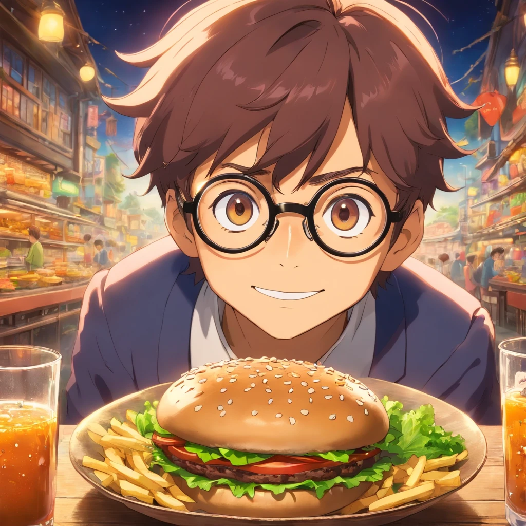 hamburger male Glasses