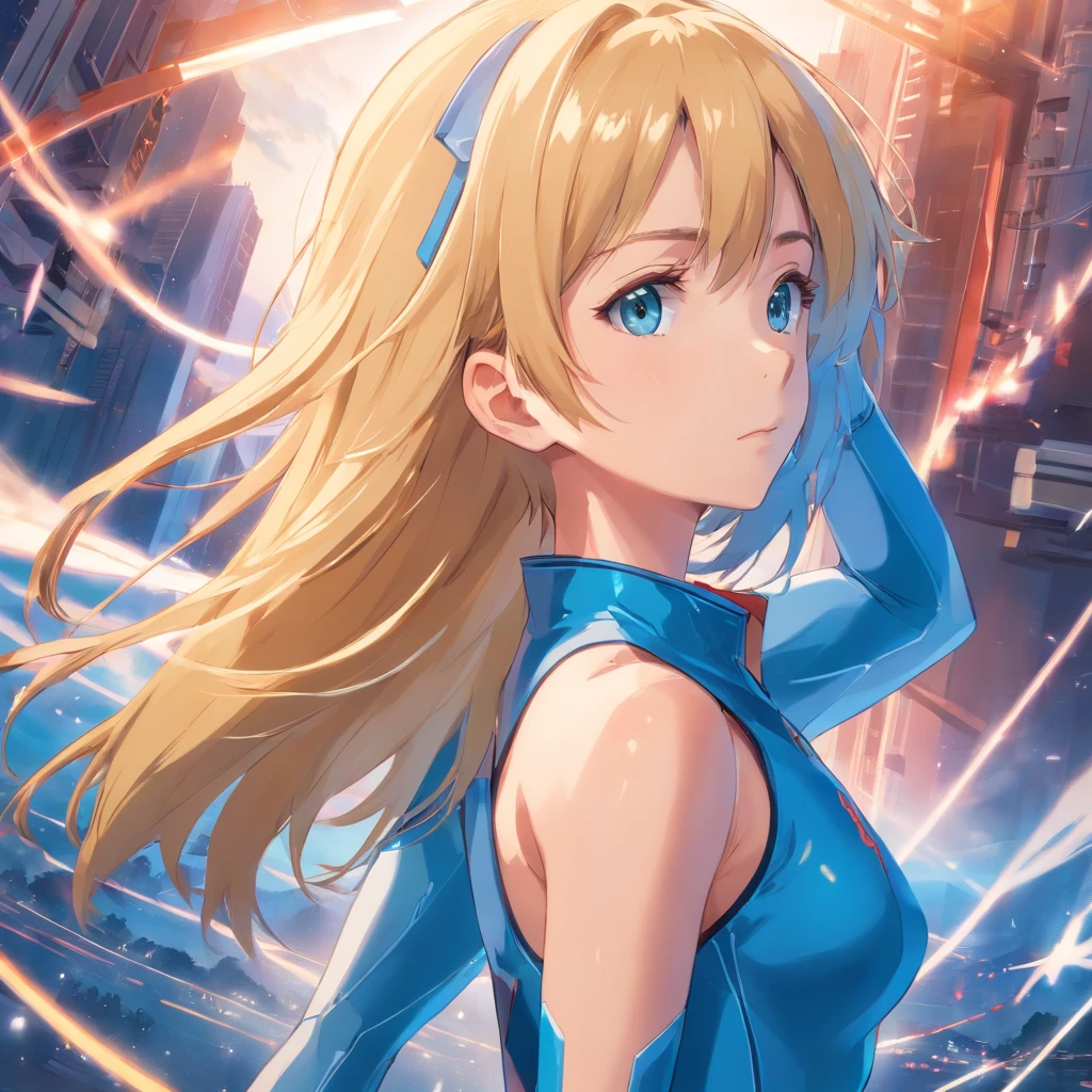 (best quality, highres, realistic:1.37), male, blonde hair, huge ass, black bodysuit, boy, short hair, yellow eyes, skunk tail