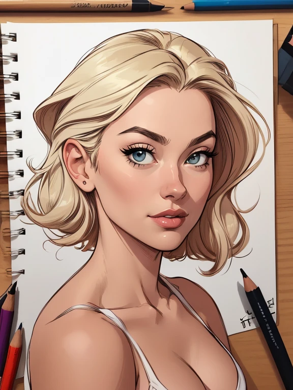 estilo de desenho animado:1.2), corpo inteiro estilo Cartoon Atriz  Yvonne Strahovski  Mulher Imagem de desenho animado de uma mulher , roupas sensuais , garota super fofa, cartoon style illustration, estilo de arte dos desenhos animados, estilo de arte dos desenhos animados, digital illustration style, design de personagens altamente detalhado, arte digital detalhada fofa, City fan art, design de personagem retrato, beautiful digital illustration, retrato de alta qualidade, arte em quadrinhos, retrato do design do personagem, Buso com fundo branco, no clothes and medium breasts, female character in the cartoon style The Lord of the Rings I buy the whole 