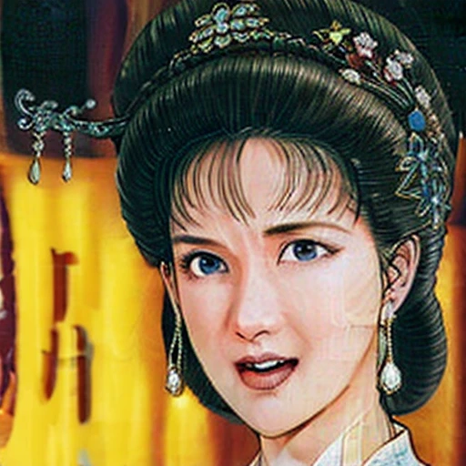 NSFW,mature female,{full_nude},{full_body},big nipple,Pubic hair of the same color as the hair,red cheek, crying, open mouth,skinny,chinese traditional style bed,{best quality}, {very aesthetic}, {ultra-detailed}, {best illustration},masturbation