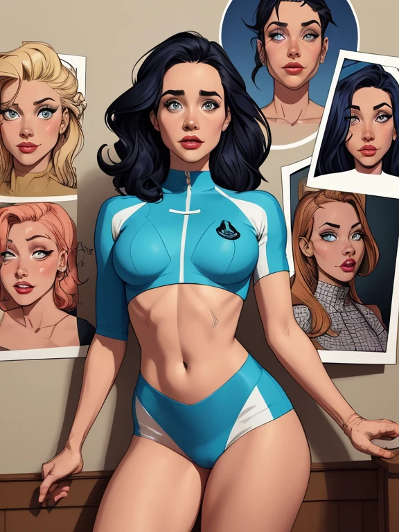 Personagem mulher PinUp fazendo sexo dos anos 30 com marcas de guerras Imagem de desenho animado de uma mulher .cartoon style illustration, estilo de arte dos desenhos animados, estilo de arte dos desenhos animados, digital illustration style, design de personagens altamente detalhado, arte digital detalhada coragem, Forest fan art, Design de personagens de retrato, beautiful digital illustration, retrato de alta qualidade, Arte em quadrinhos, mulher jovem cabelo com transas lindas . Beautiful lined eyes Medium large bust and wonderful sexy clothes. Having sex image expression of sexual desire from the waist to the illustration Jennifer Connelly Fallout 23 uniform