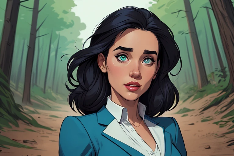 Personagem mulher PinUp dos anos 30 com marcas de guerras Imagem de desenho animado de uma mulher .cartoon style illustration, estilo de arte dos desenhos animados, estilo de arte dos desenhos animados, digital illustration style, design de personagens altamente detalhado, arte digital detalhada coragem, Forest fan art, Design de personagens de retrato, beautiful digital illustration, retrato de alta qualidade, Arte em quadrinhos, mulher jovem cabelo com transas lindas . Beautiful lined eyes Medium large bust and wonderful sexy clothes. image expression of sexual desire from the waist to the illustration Jennifer Connelly Fallout 23 uniform