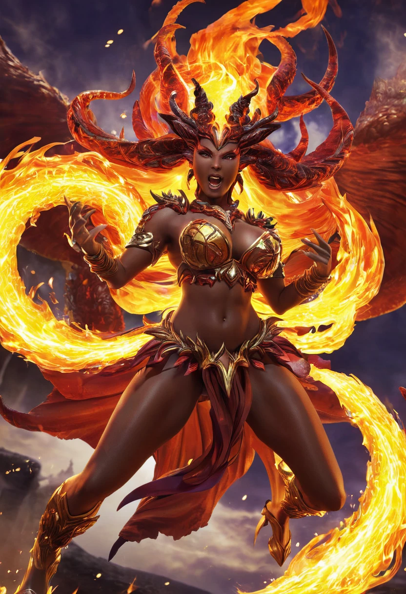 Summoned Beasts　Ifrit，Goddess of Inferno